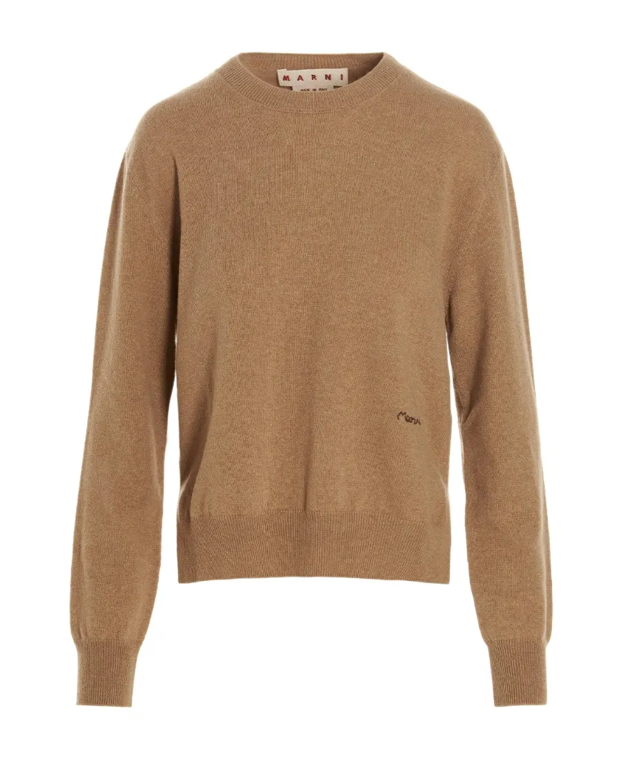 Marni Logo Embroidered Crewneck Sweater
