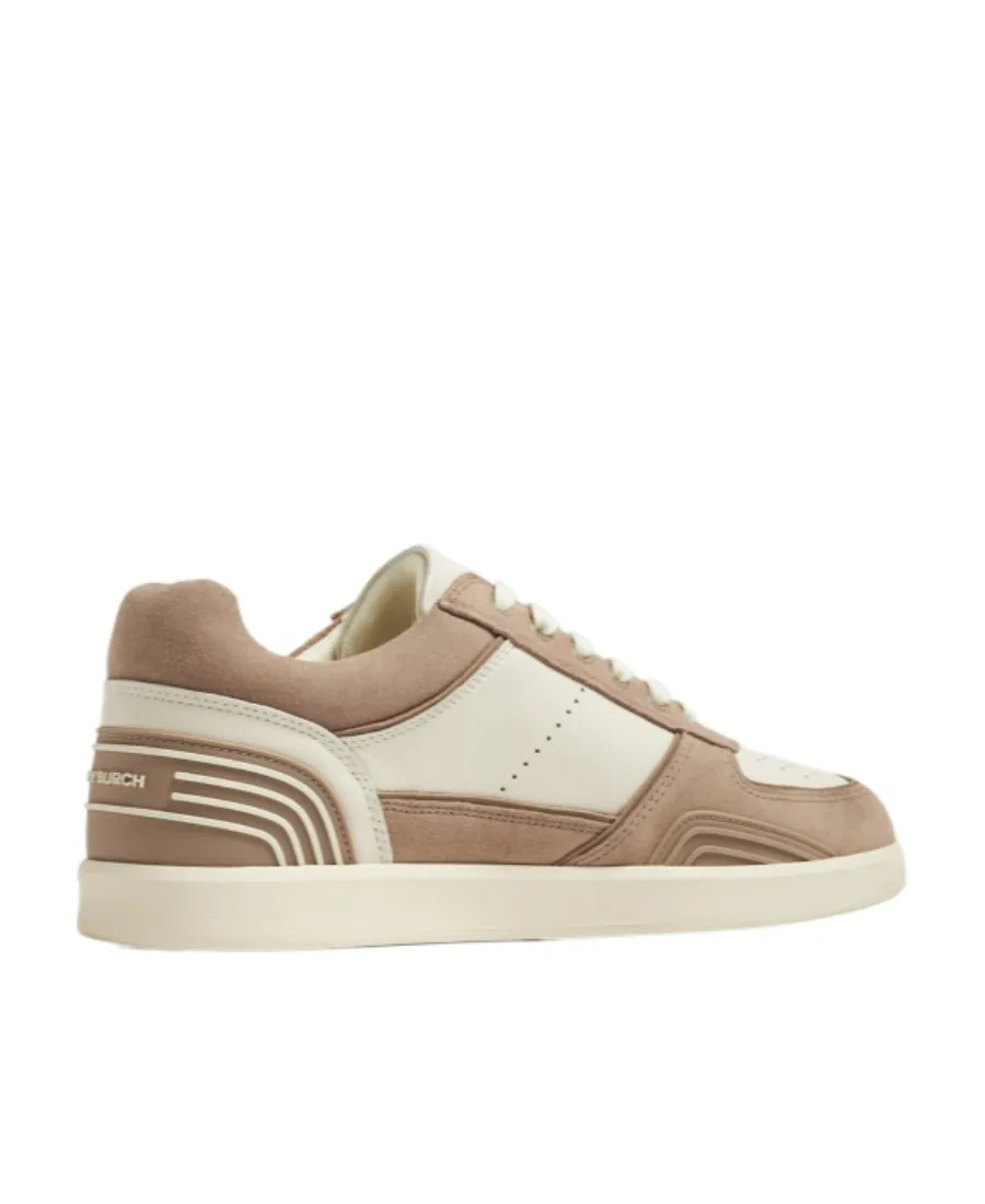 Tory Burch Clover Court Panelled Round Toe Sneakers
