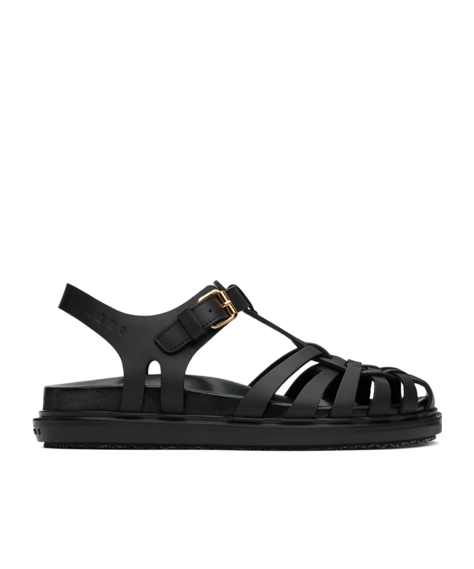Marni Fisherman Ankle-Buckle Sandals