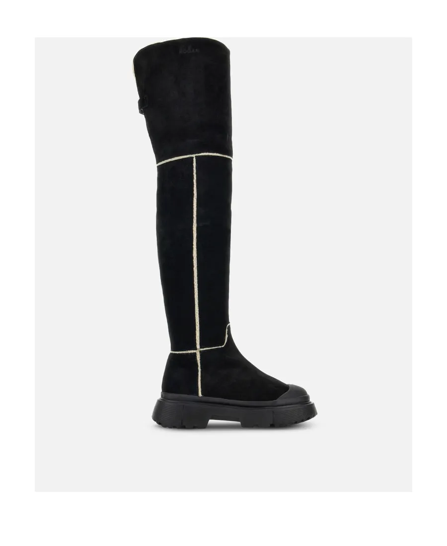 Hogan Fur Detailed Boots