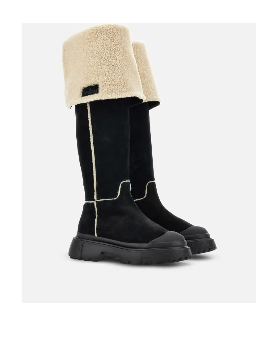 Hogan Fur Detailed Boots
