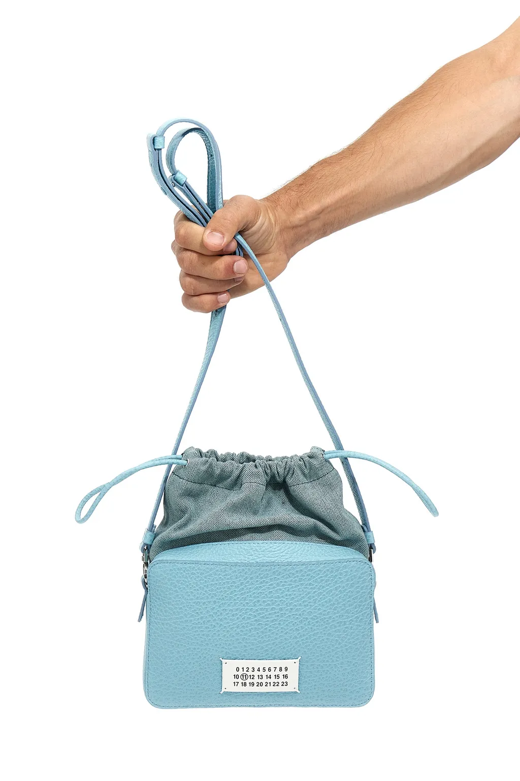 Maison Margiela Panelled Drawstring Shoulder Bag