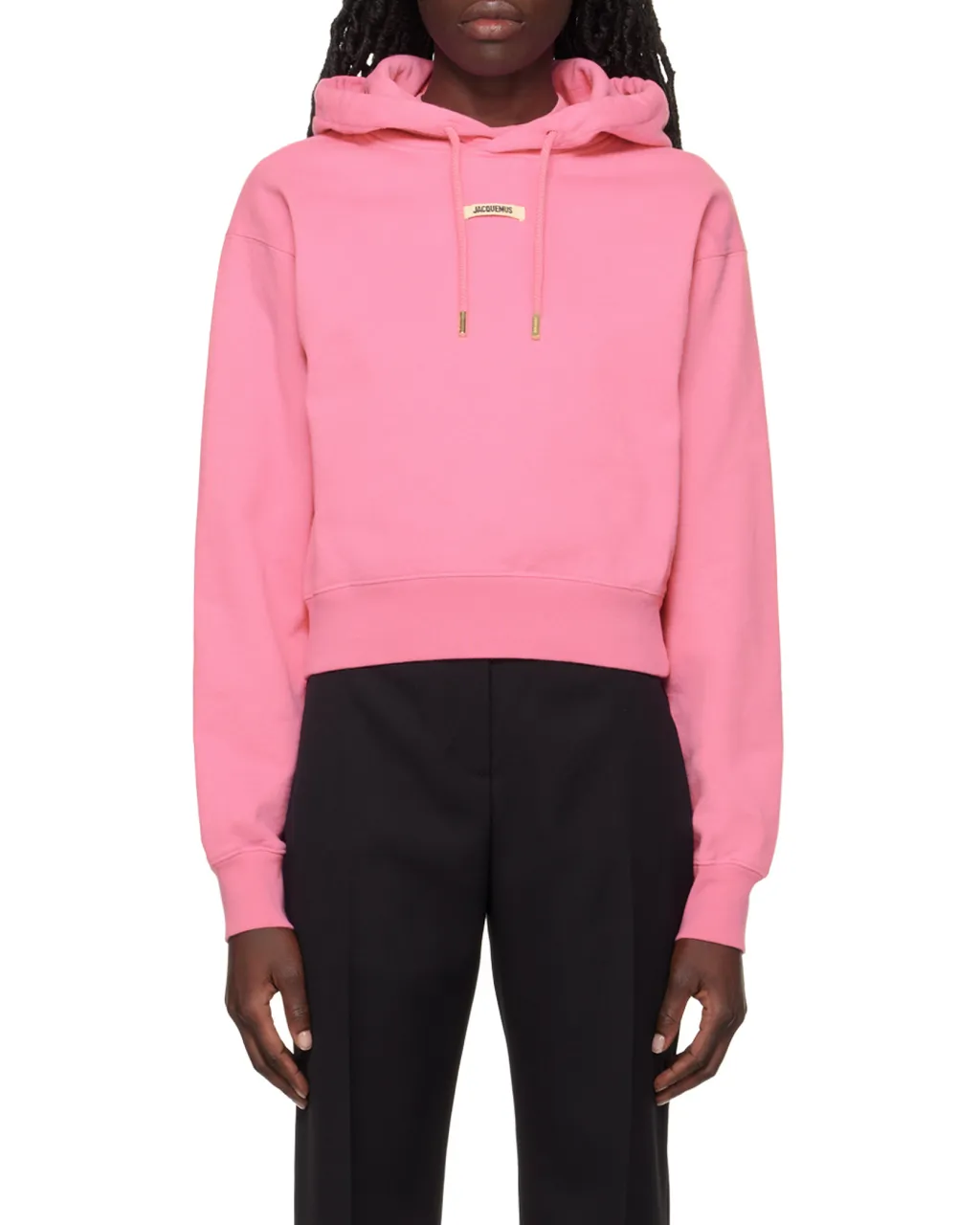 Jacquemus Logo Patch Drawstring Hoodie