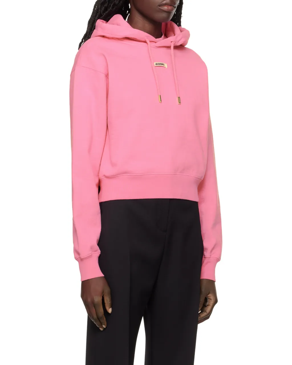 Jacquemus Logo Patch Drawstring Hoodie