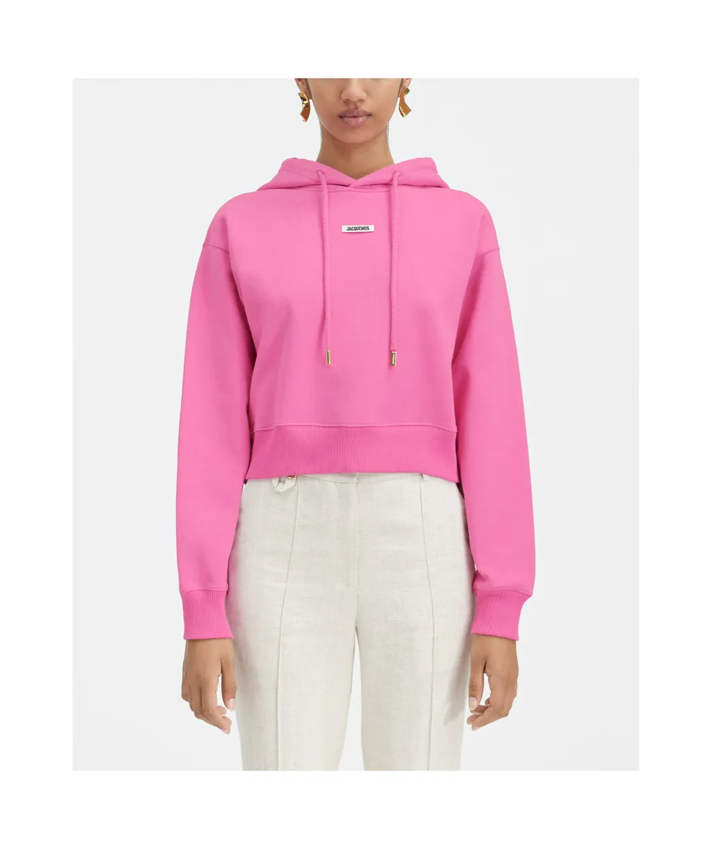 Jacquemus Logo Patch Drawstring Hoodie