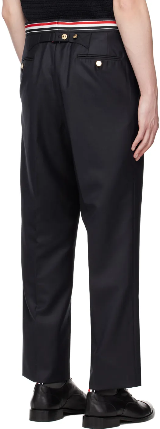 Thom Browne Striped Band Cropped Trousers