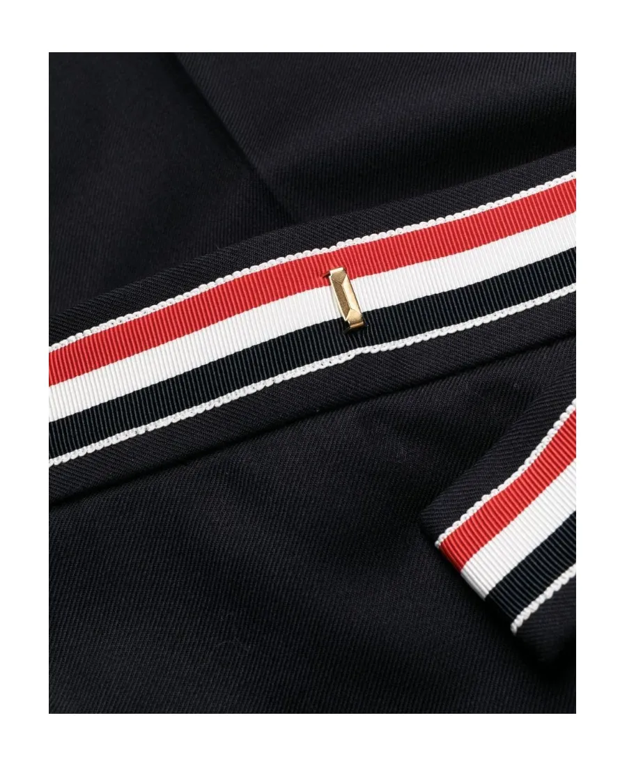 Thom Browne Striped Band Cropped Trousers
