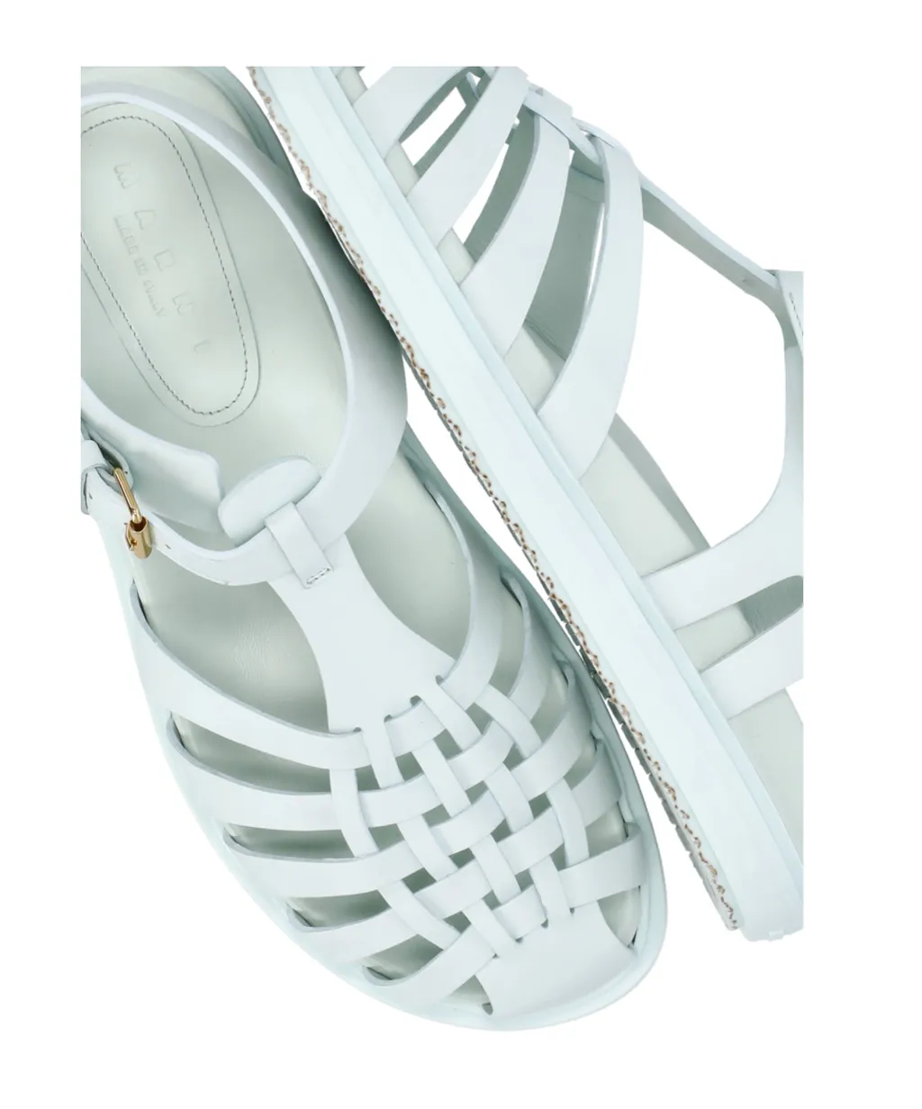 Marni Fisherman Ankle-Buckle Sandals