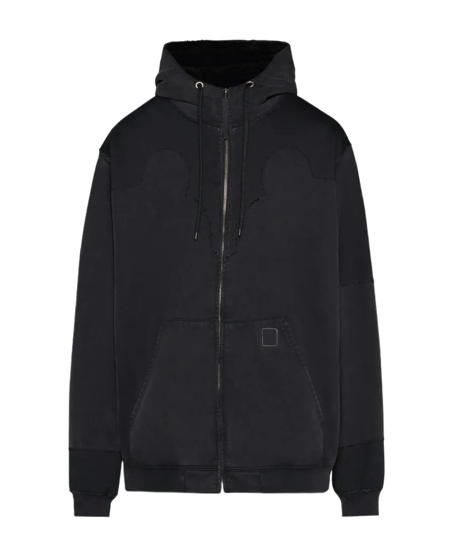 Maison Margiela Zip Up Drawstring Hoodie