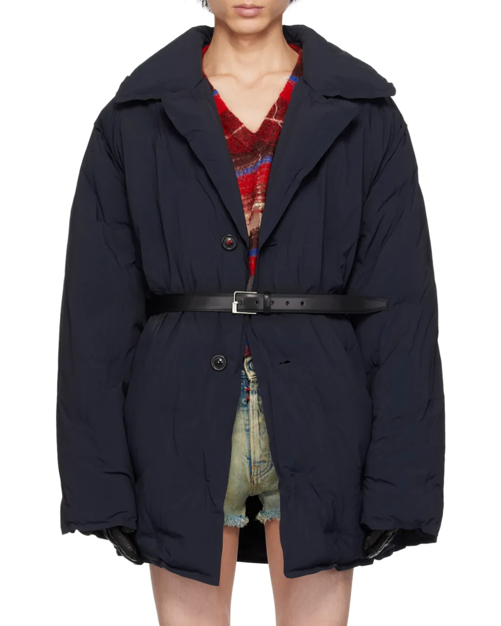 Maison Margiela Four-Stitch Detailed Padded Coat