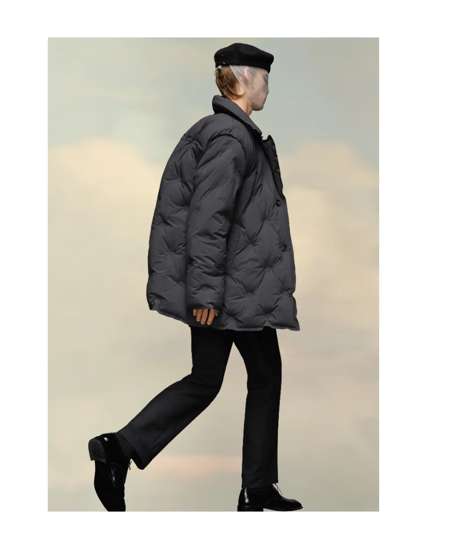 Maison Margiela Four-Stitch Detailed Padded Coat