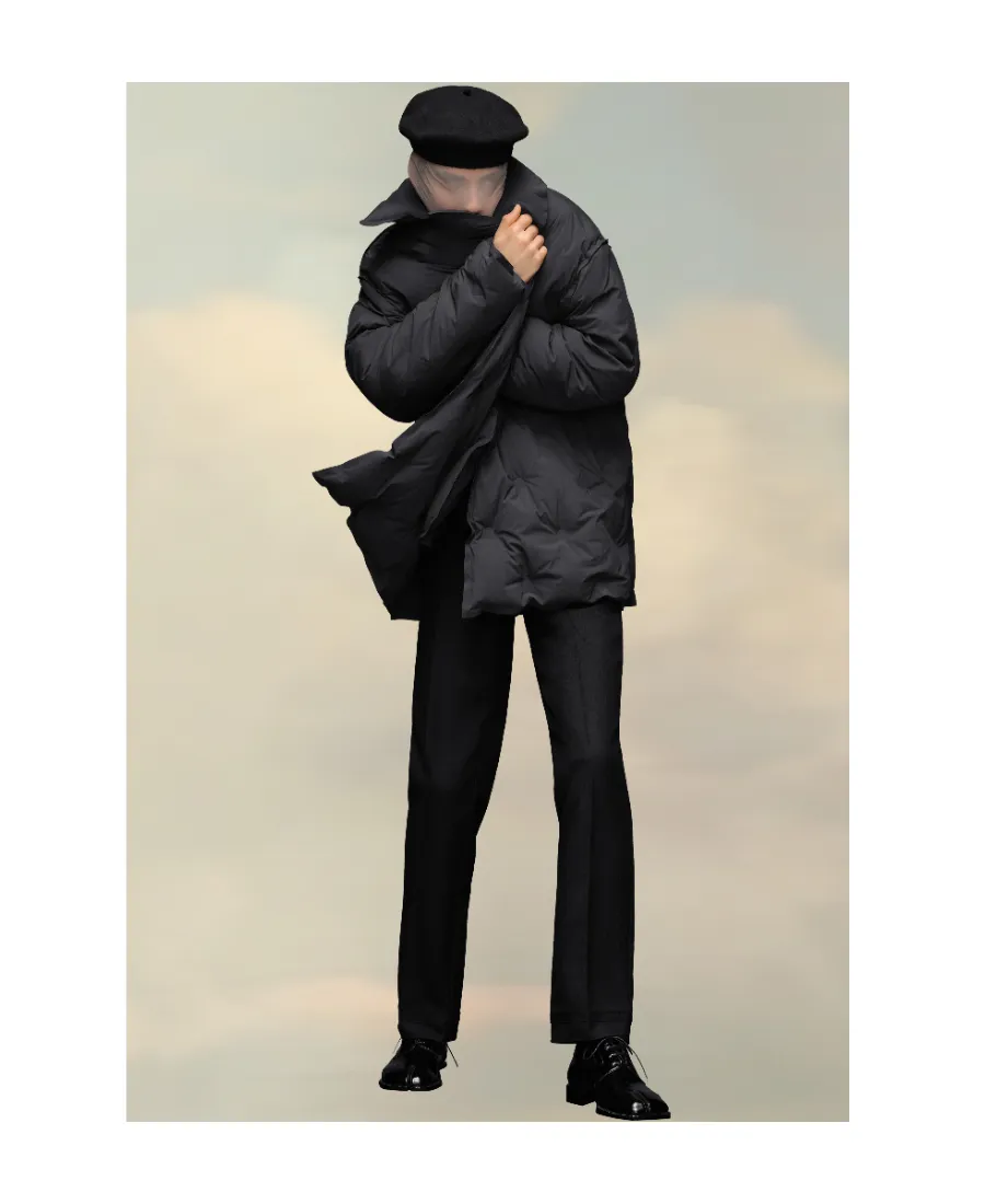 Maison Margiela Four-Stitch Detailed Padded Coat