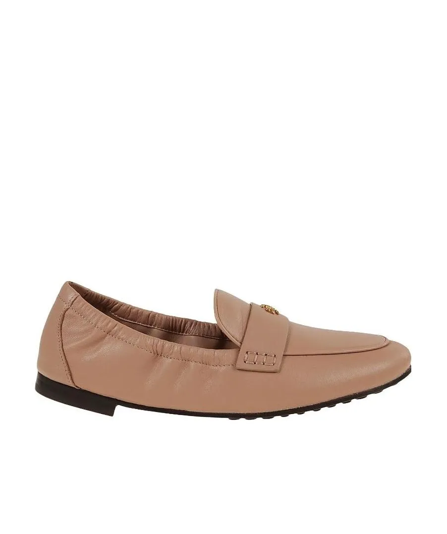 Tory Burch Logo Plaque Slip-On Loafers