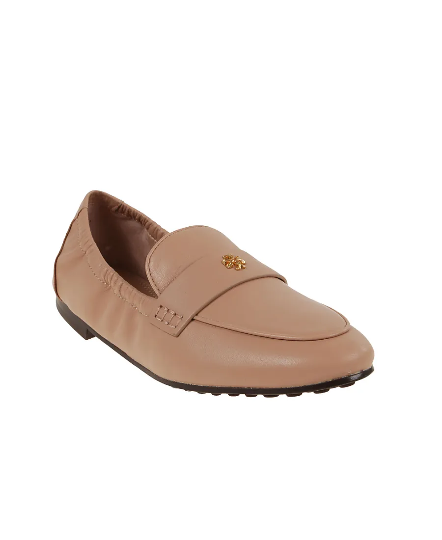 Tory Burch Logo Plaque Slip-On Loafers