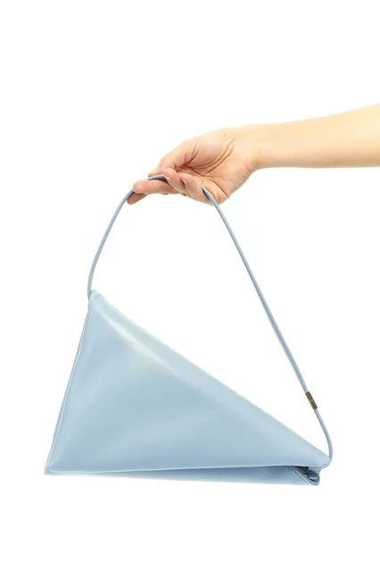 Marni Prisma Logo Embossed Shoulder Bag