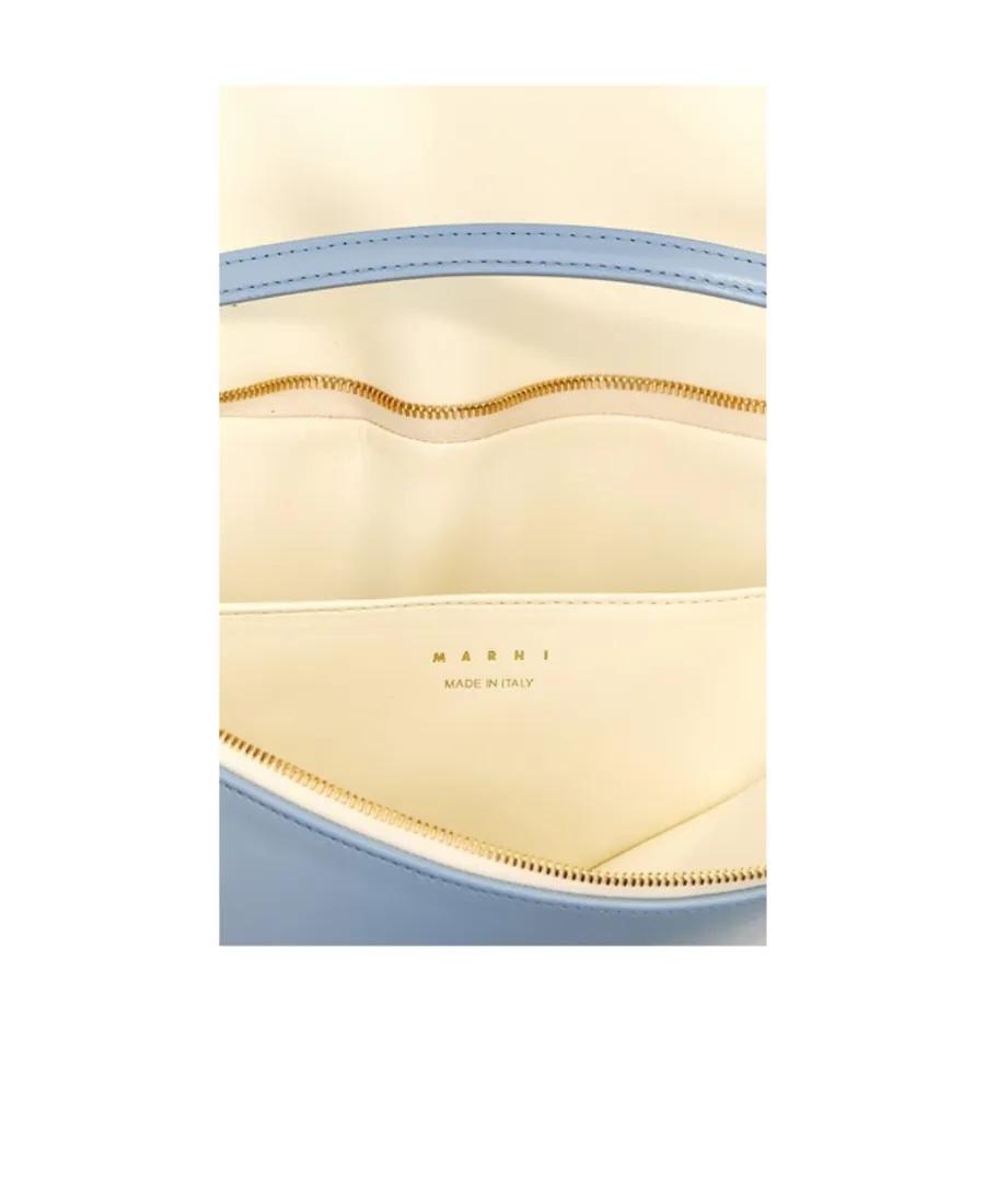 Marni Prisma Logo Embossed Shoulder Bag