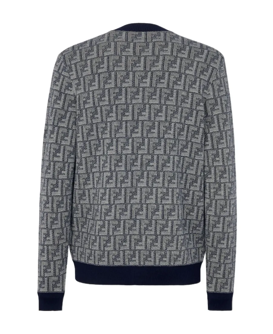 Fendi Monogrammed Buttoned Cardigan