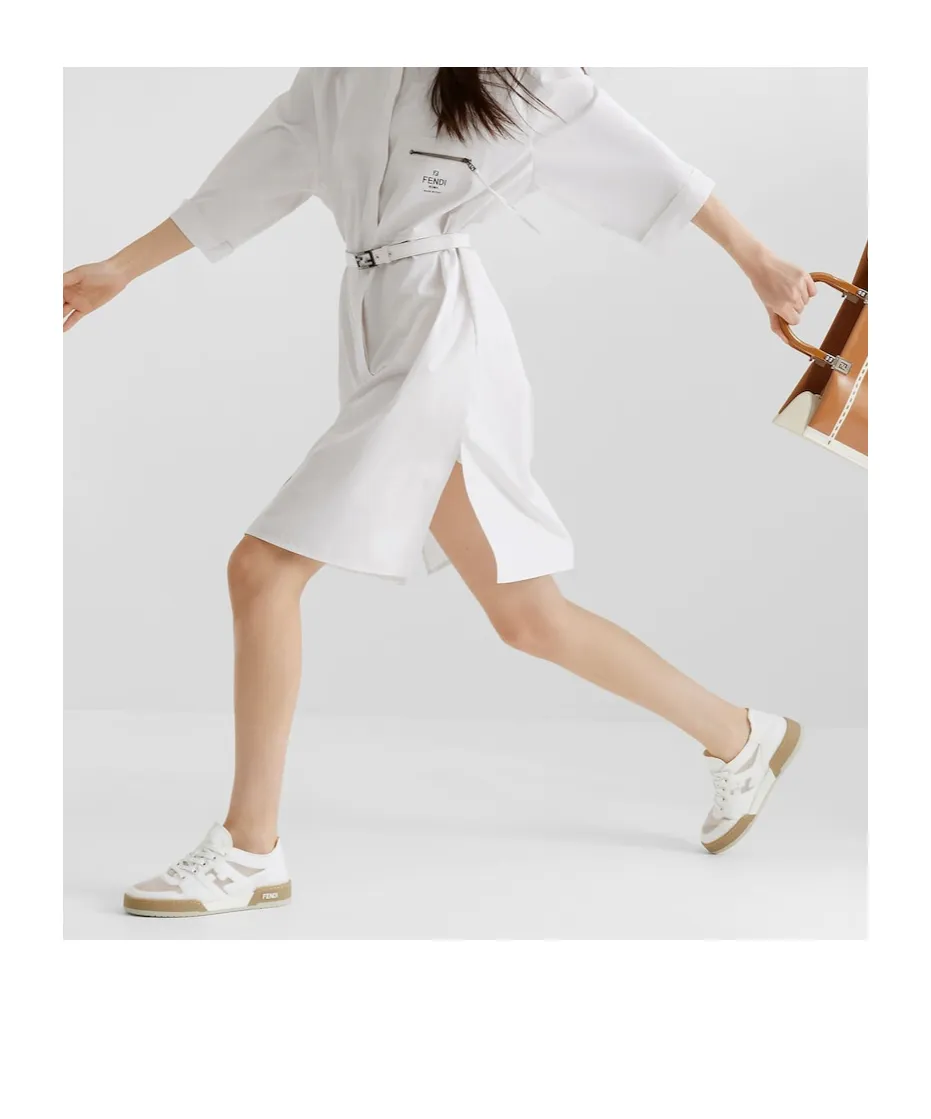 Fendi Match Mesh Low Top Sneakers