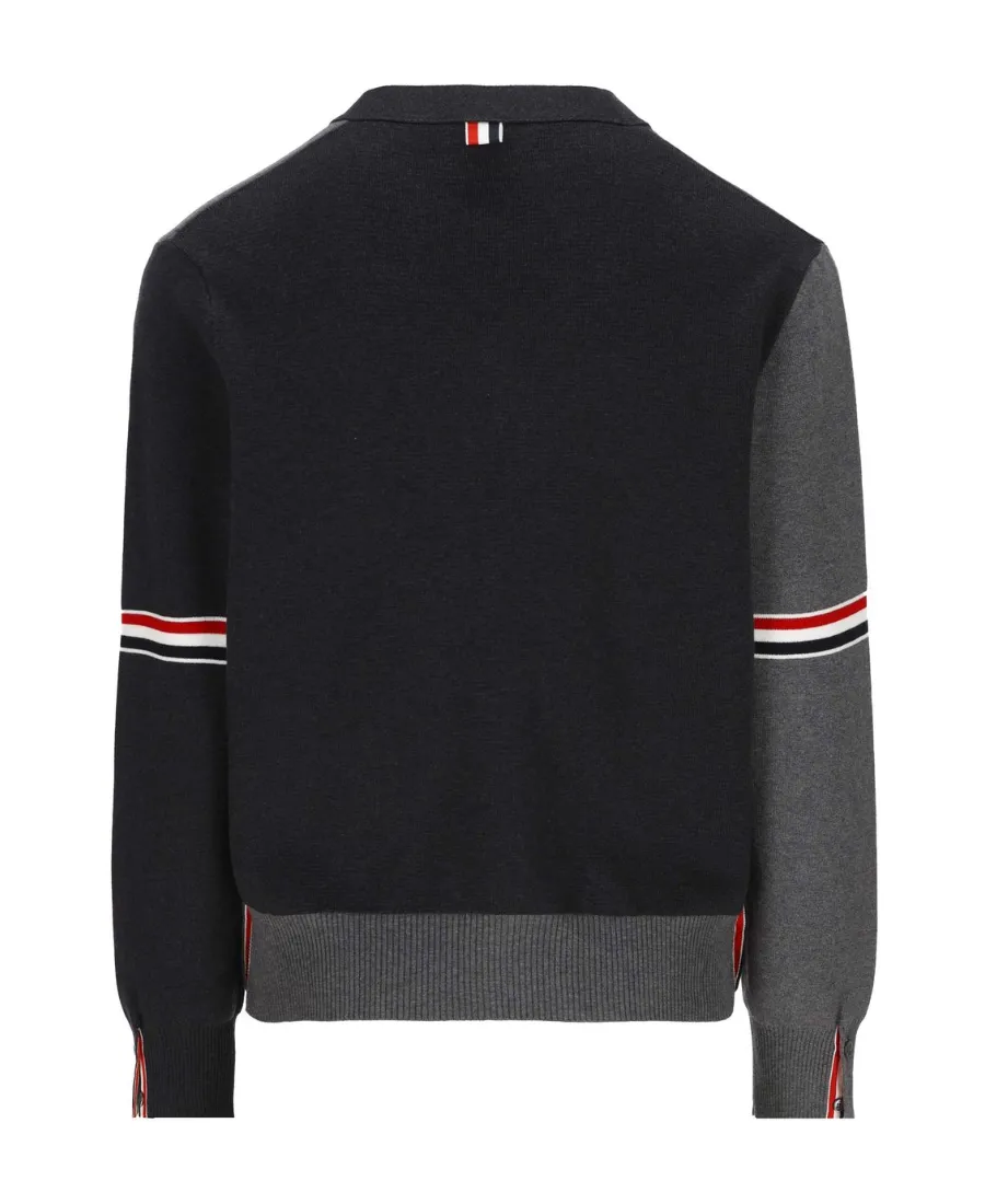 Thom Browne Color-Block Buttoned Cardigan