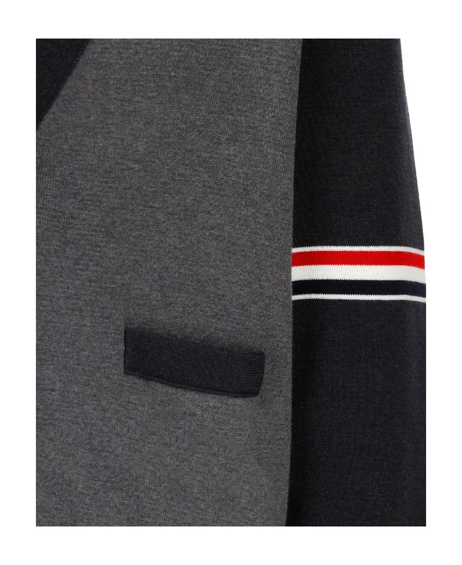 Thom Browne Color-Block Buttoned Cardigan