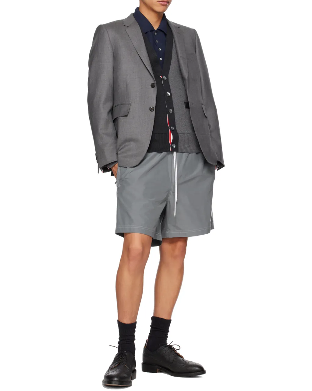 Thom Browne Color-Block Buttoned Cardigan