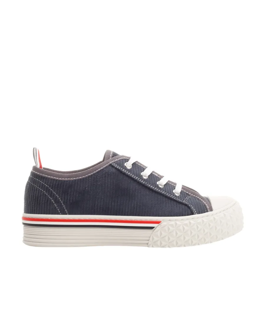 Thom Browne Round-Toe Lace-Up Sneakers