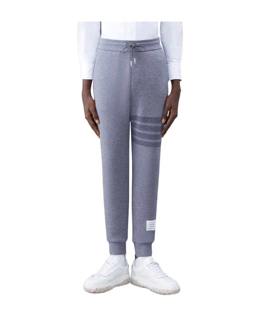 Thom Browne Four Bar Drawstring Joggers