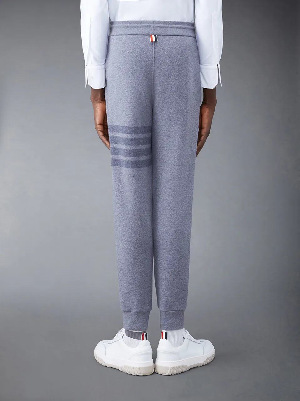 Thom Browne Four Bar Drawstring Joggers