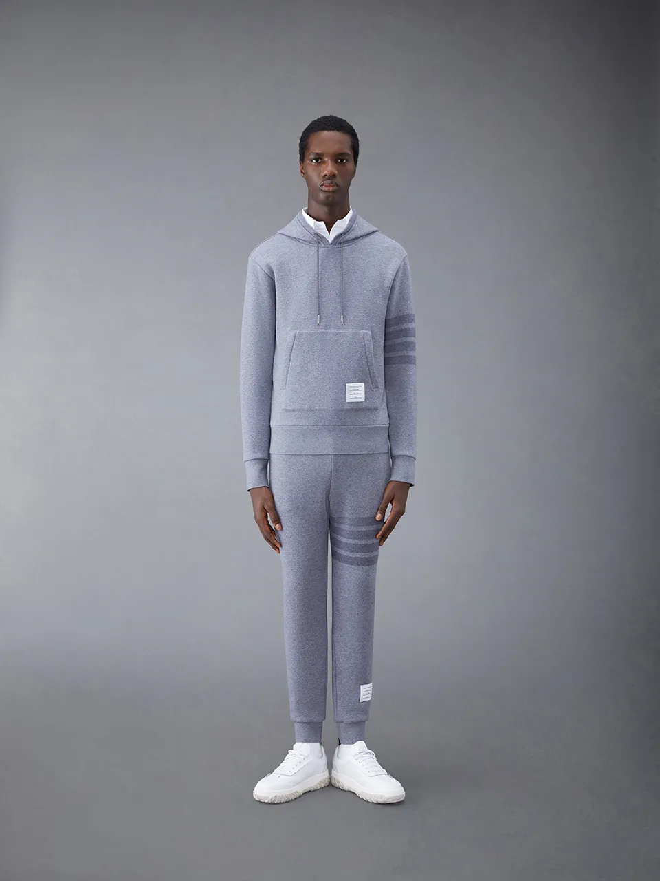Thom Browne Four Bar Drawstring Joggers