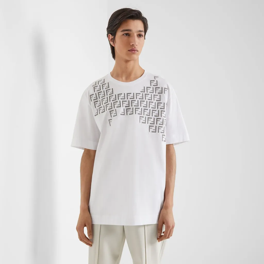 Fendi Monogram Print Crewneck T-Shirt