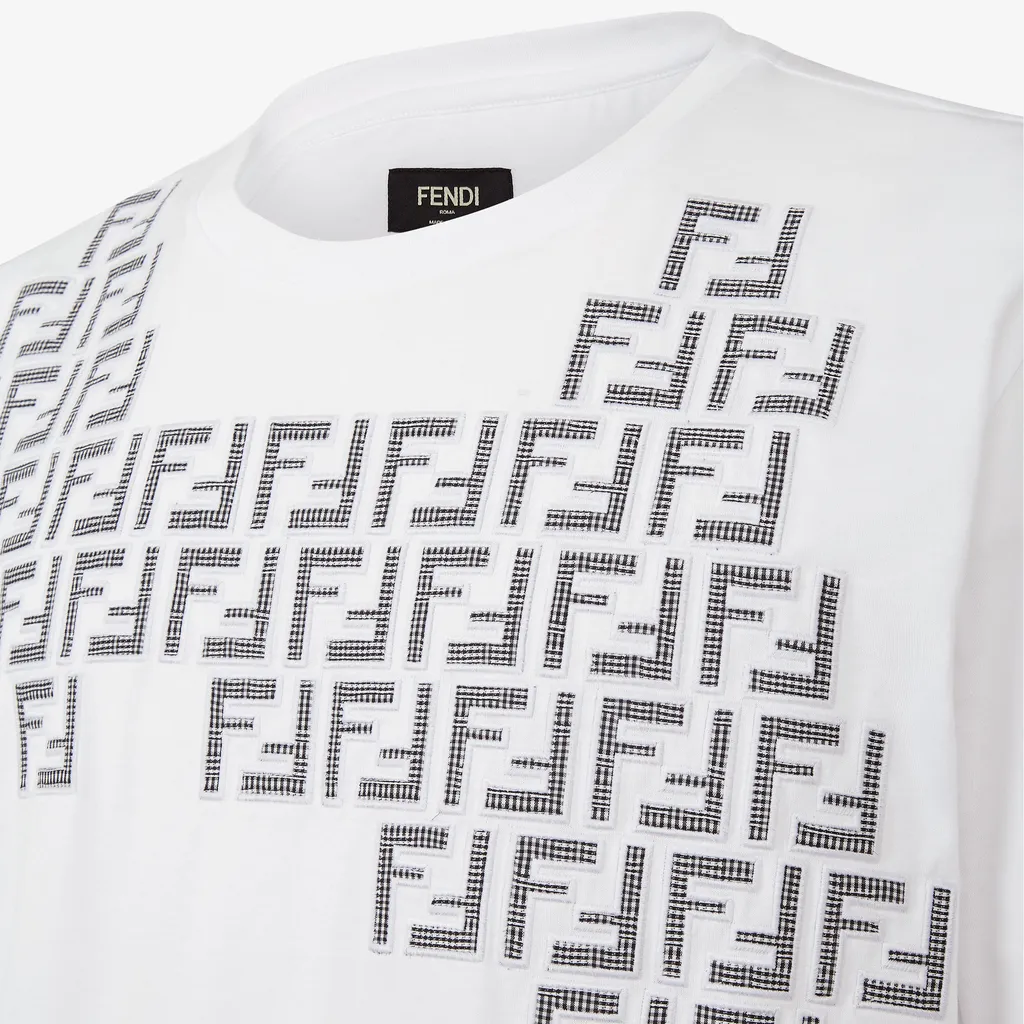 Fendi Monogram Print Crewneck T-Shirt