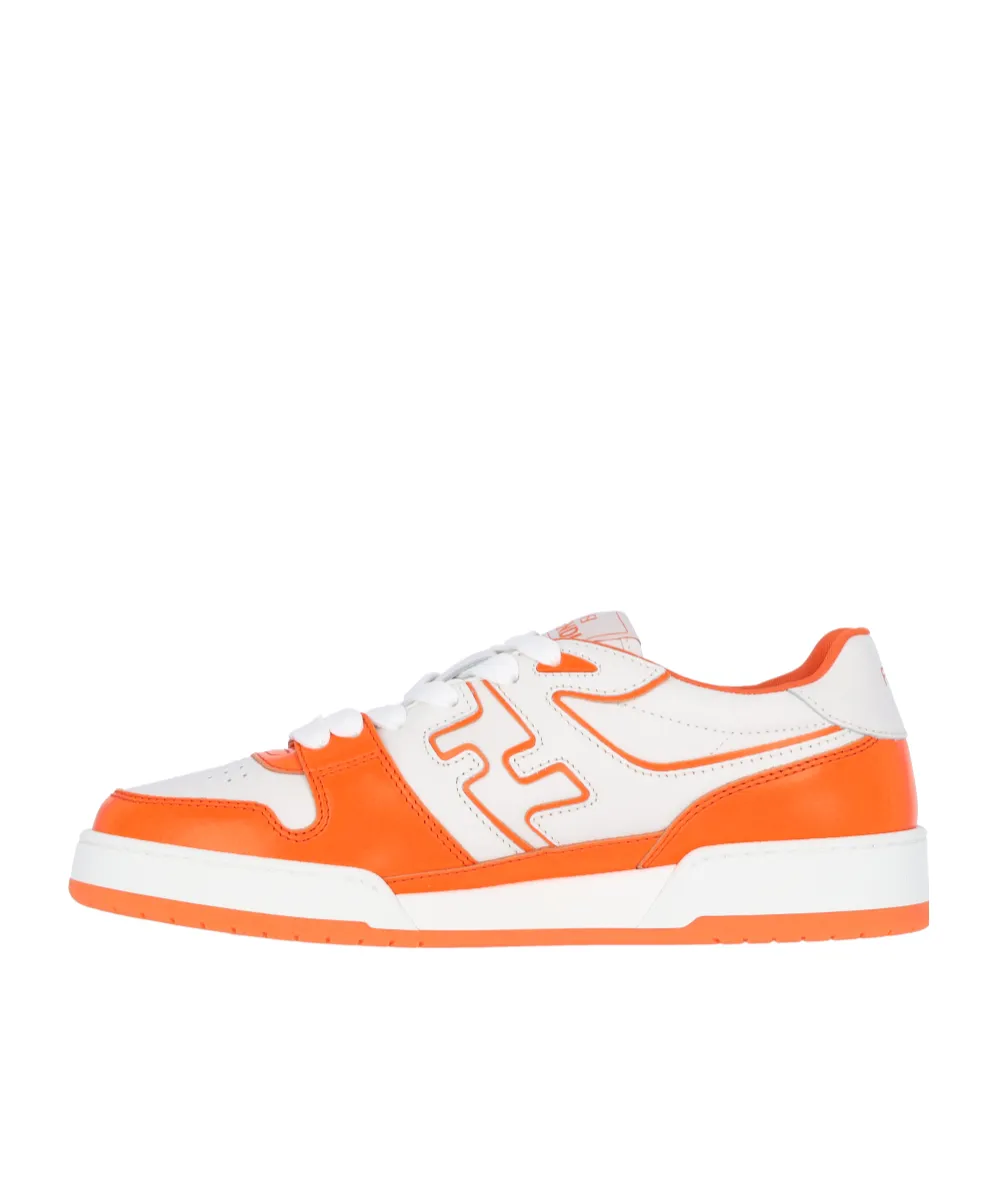 Fendi Round-Toe Low-Top Panelled Sneakers
