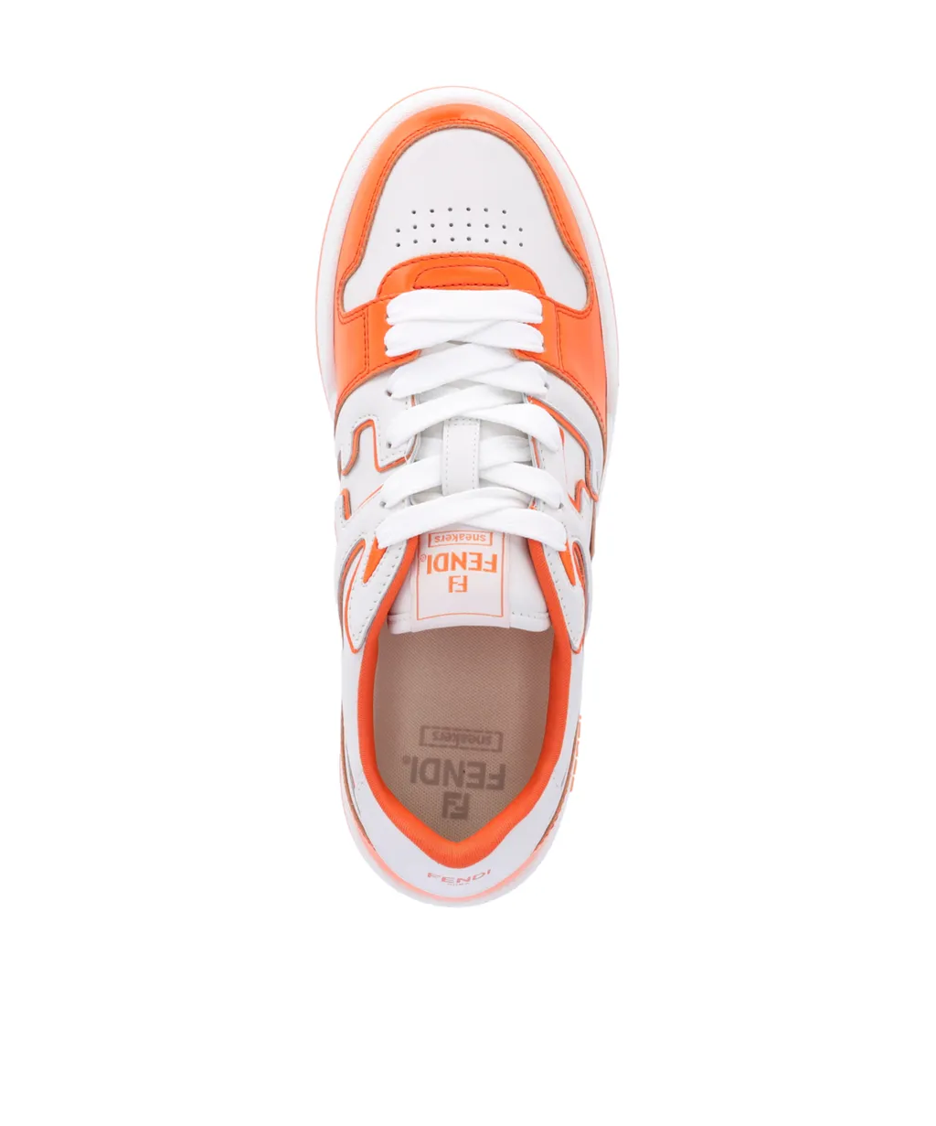 Fendi Round-Toe Low-Top Panelled Sneakers