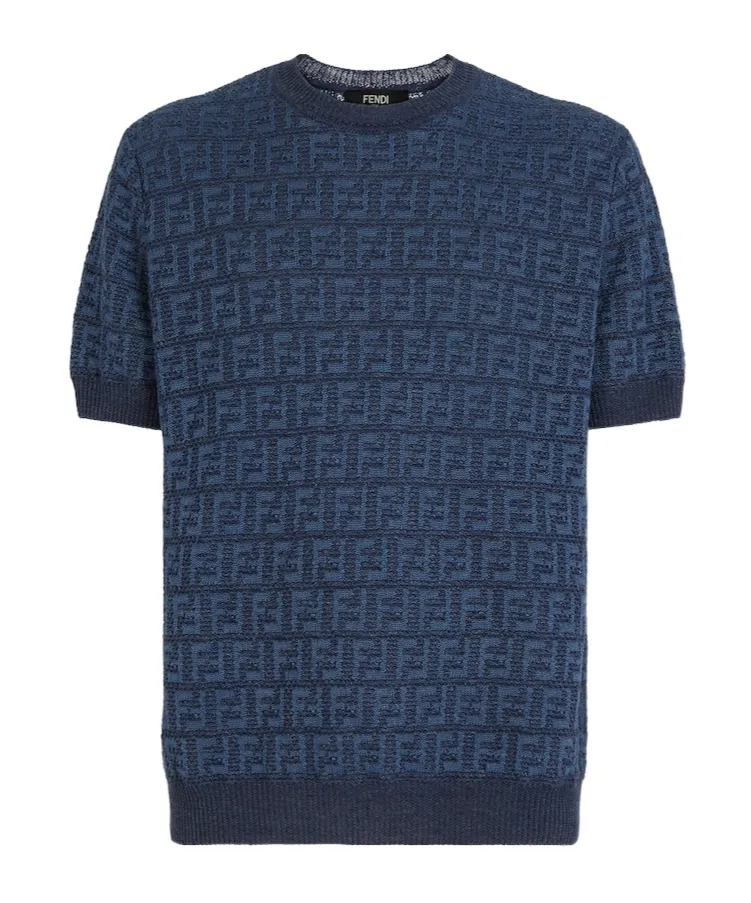 Fendi All-Over Ff Motif Crewneck Jumper
