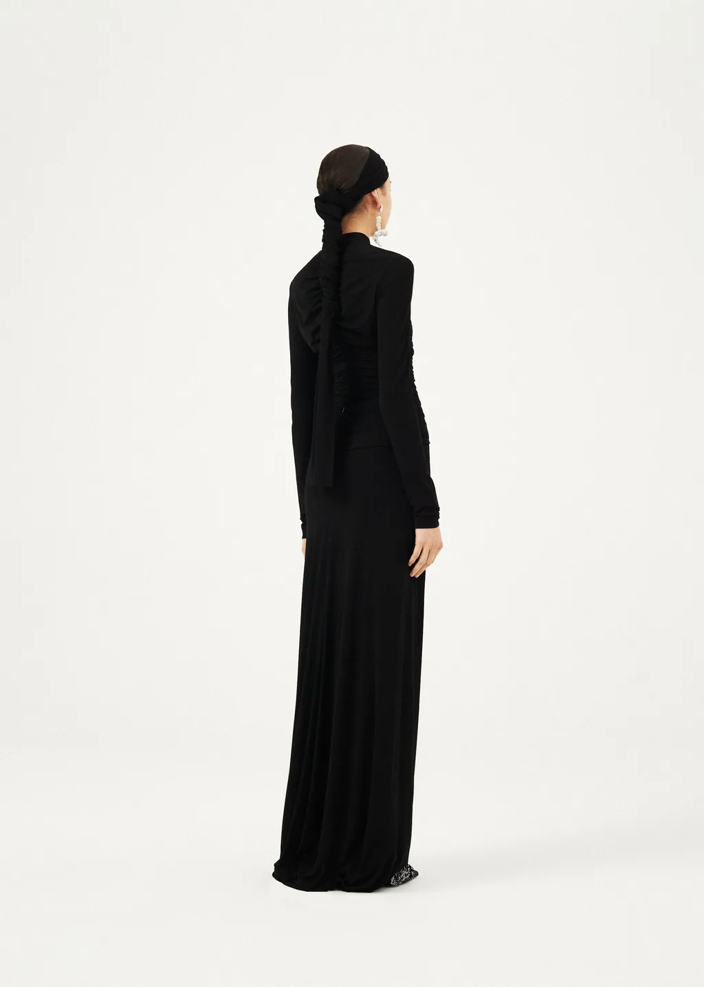 Magda Butrym Gathered High-Neck Bodysuit