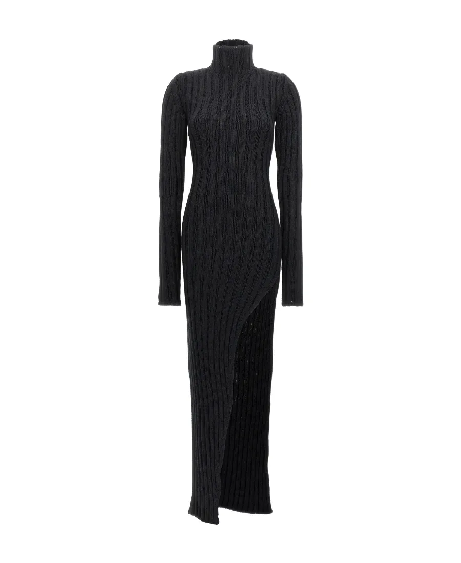 Ann Demeulemeester Cyntia High-Neck Knitted Dress