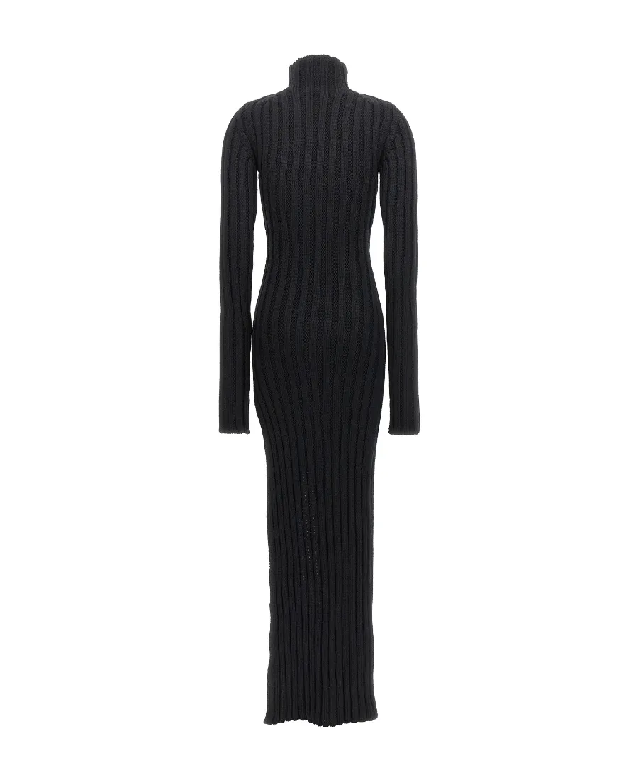 Ann Demeulemeester Cyntia High-Neck Knitted Dress