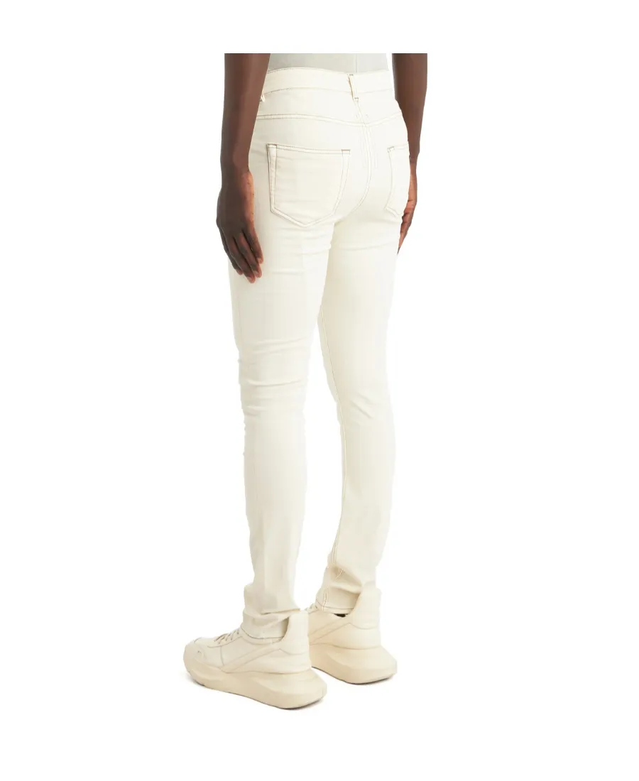Contrast-Stitched Slim-Fit Chinos