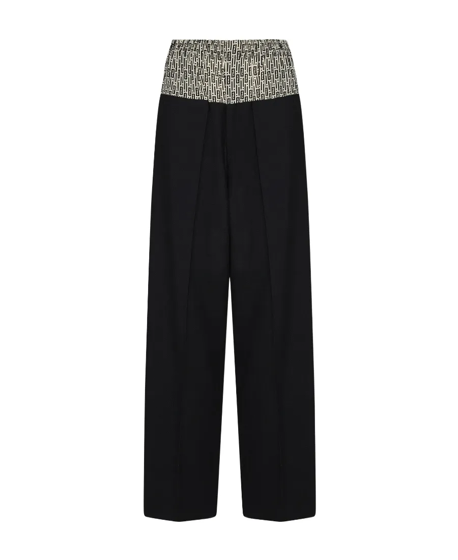 Fendi Ff Jacquard Straight-Leg Trousers