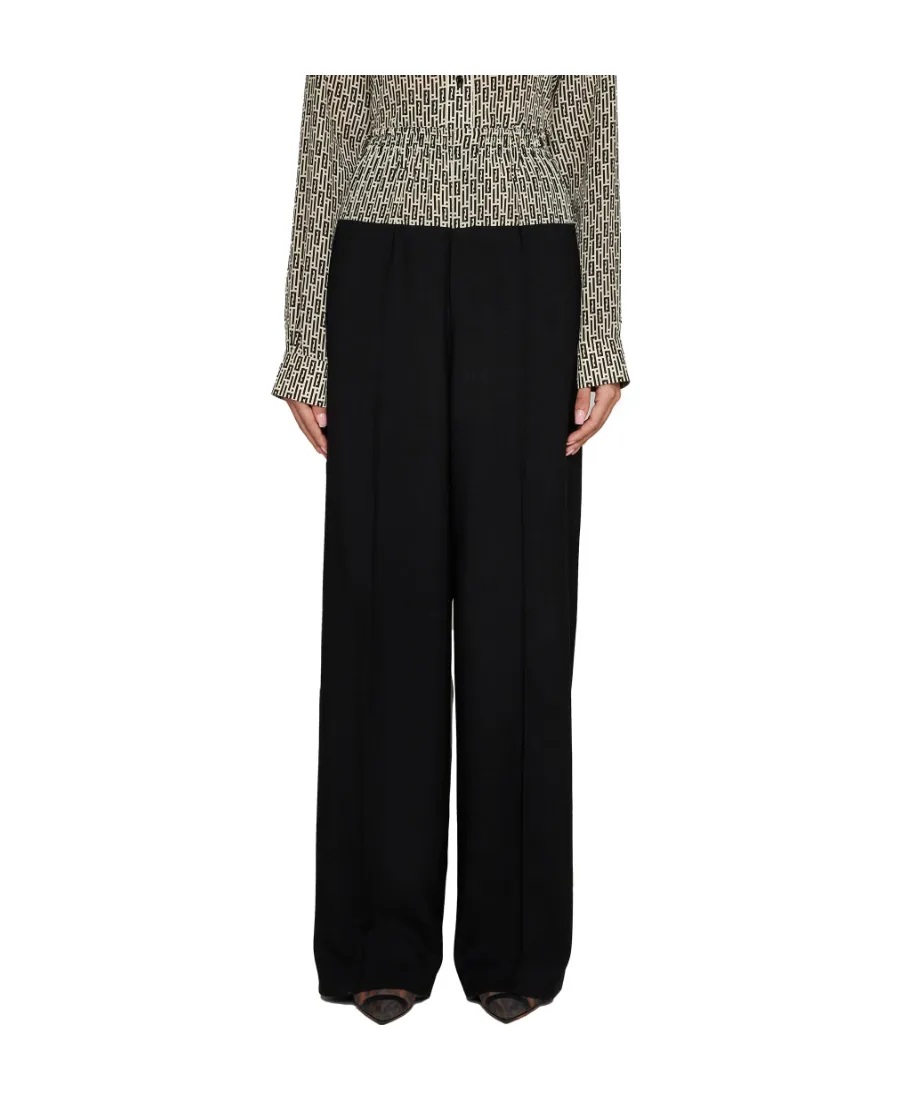 Fendi Ff Jacquard Straight-Leg Trousers