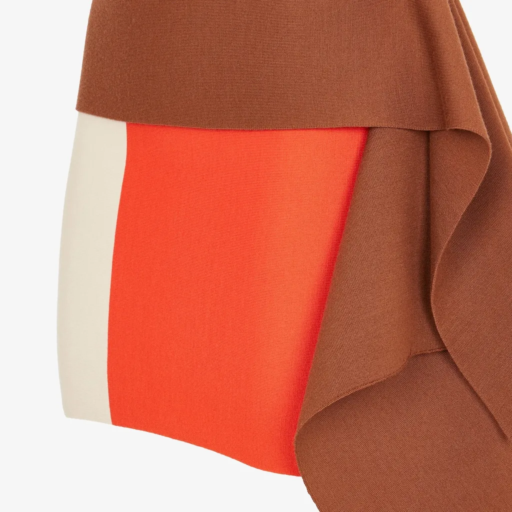 Fendi Asymmetric Mini Skirt