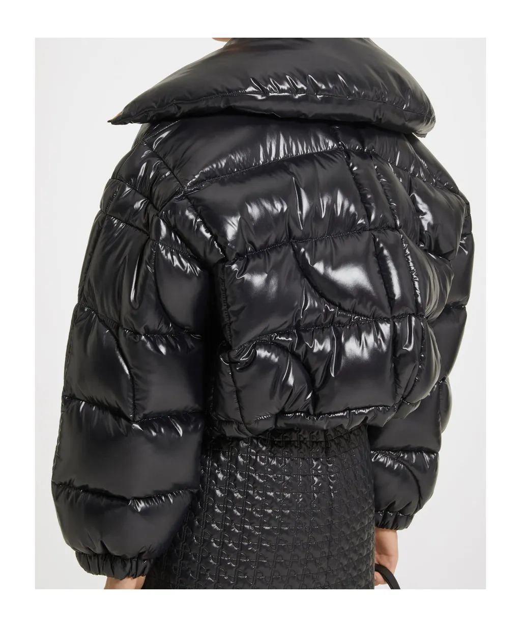 Patou Zip-Up Cropped Puffer Jacket