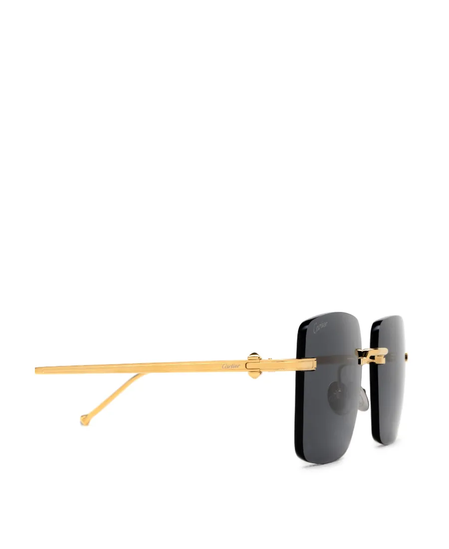 Cartier Square Rimless Sunglasses