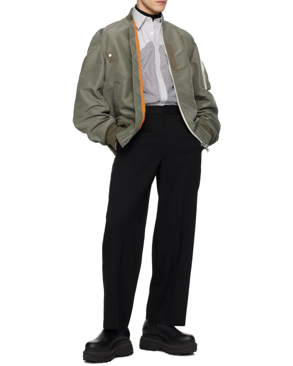 Sacai Zip-Up Bomber Jacket
