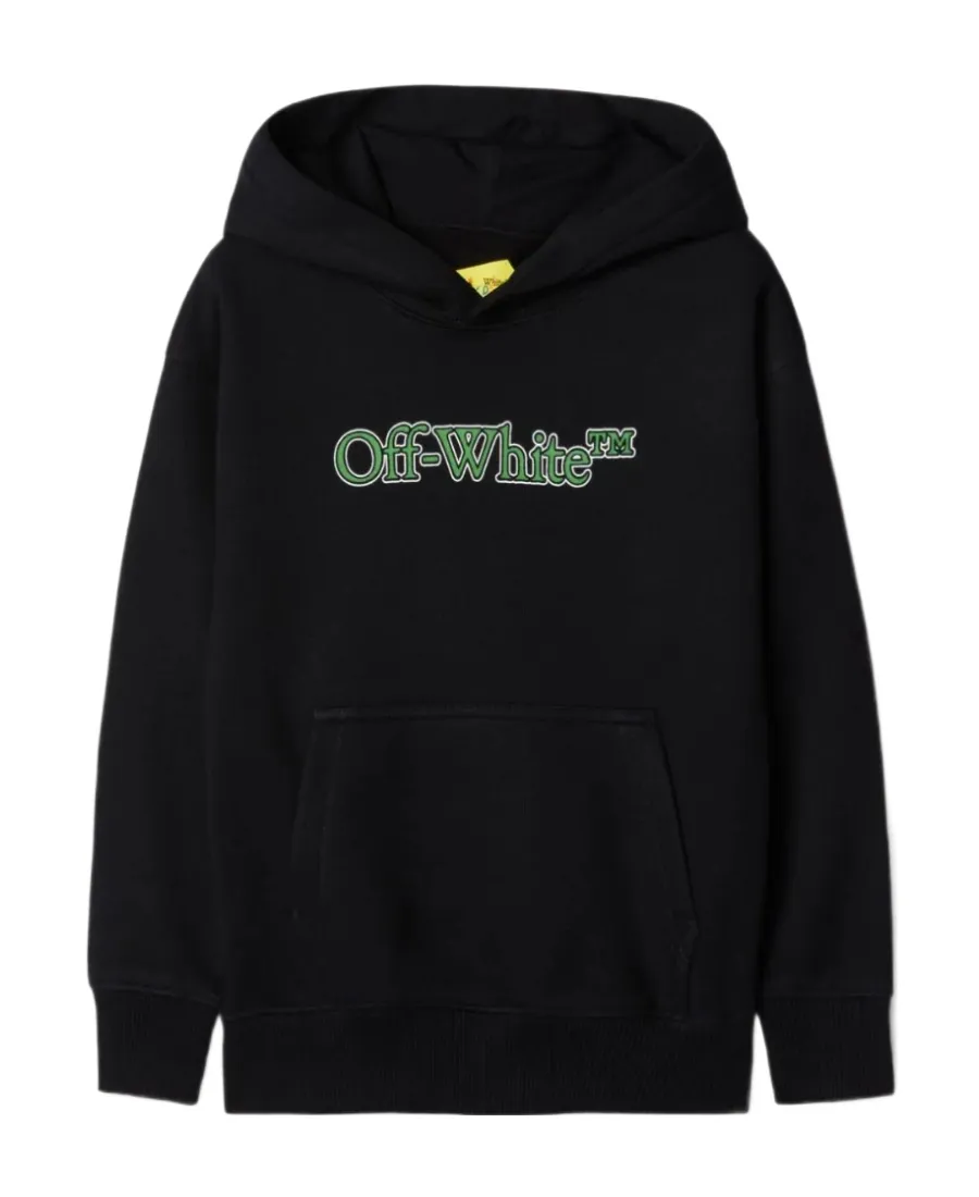 Off-White Kids Big Bookish Logo Printed Hoodie