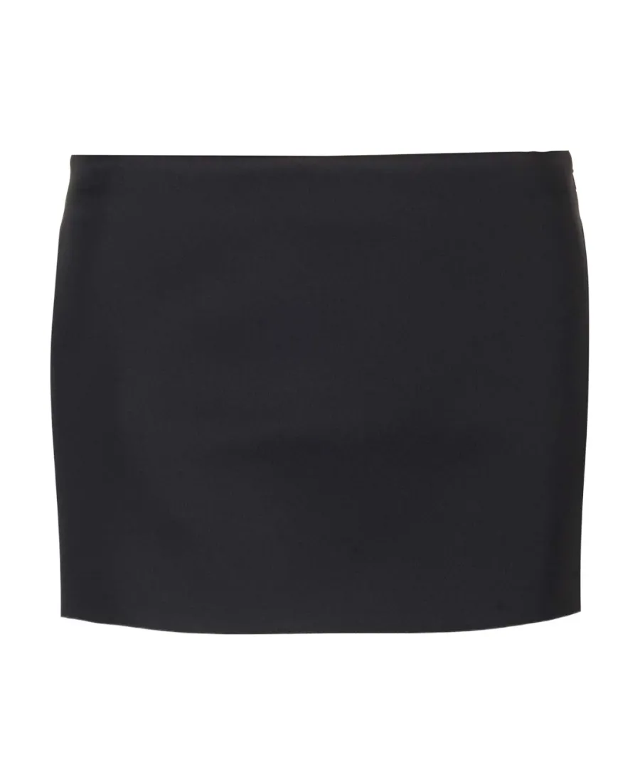 Khaite Jett Low-Rise Mini Skirt