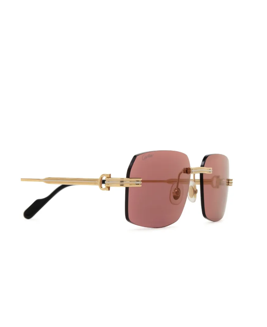Cartier Rectangular Frame Sunglasses