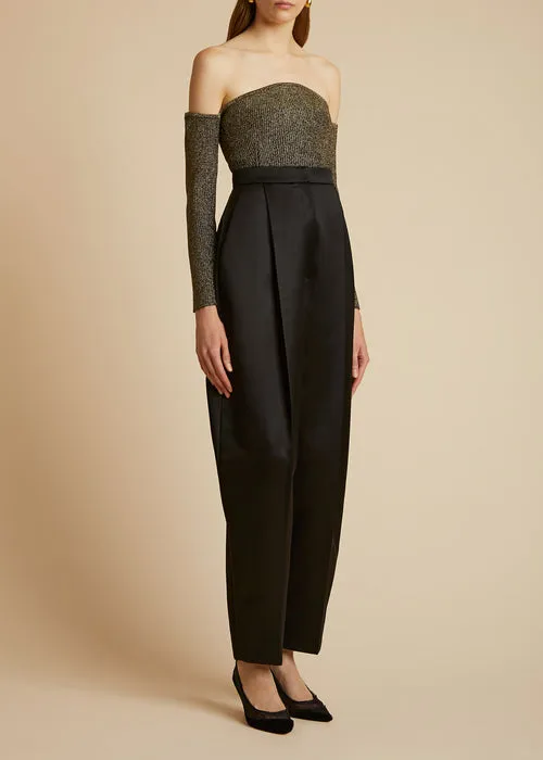 Khaite The Maria Off-Shoulder Knitted Jumper