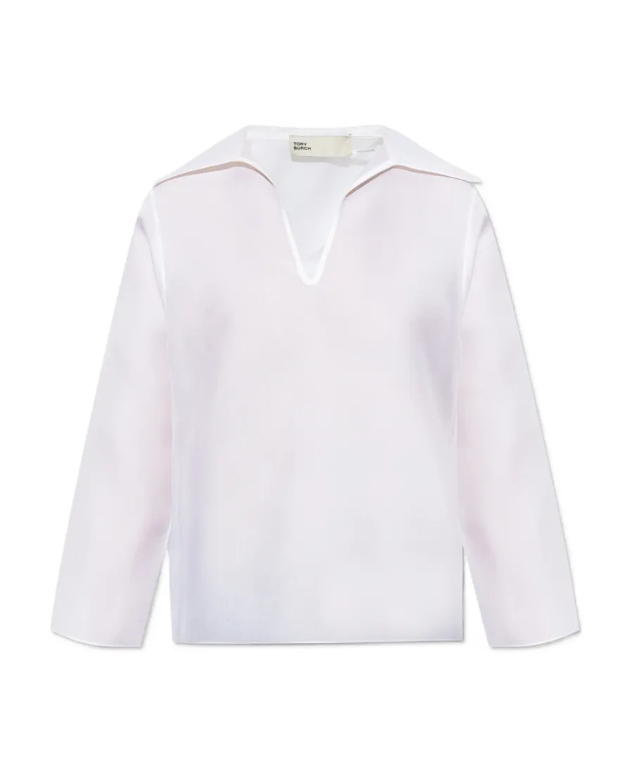 Tory Burch V-Neck Long Sleeved Blouse