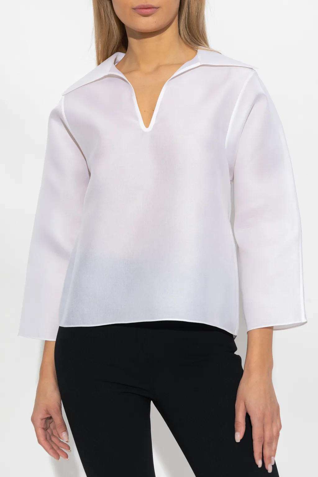 Tory Burch V-Neck Long Sleeved Blouse